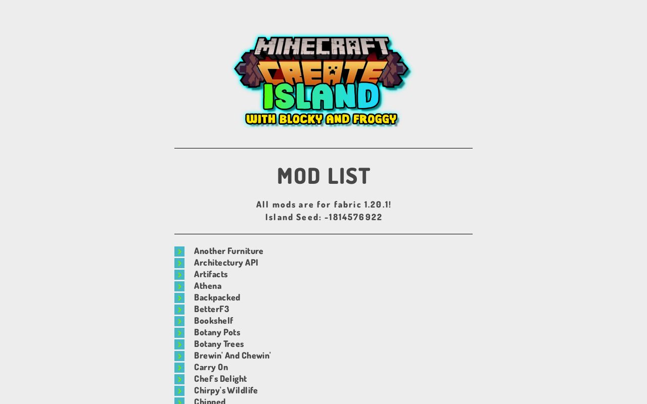 Create Mod Island Mod List
